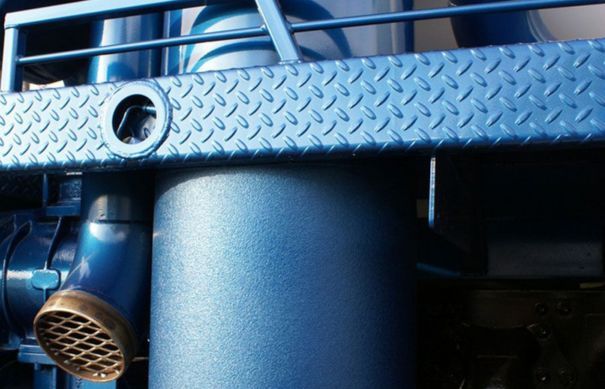 Metal parts and diamond plate with LINE-X coating